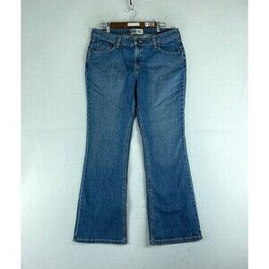 Levi's Signature Womens Jeans Blue Tag Size 12 (34x31) Mid Rise Bootcut Denim